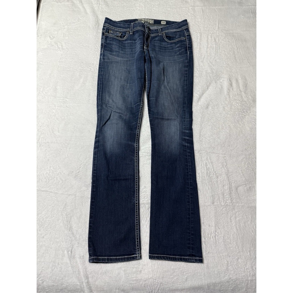 BKE Payton Womens 32x32 Straight Jeans Medium Wash Low‎ Rise Stretch